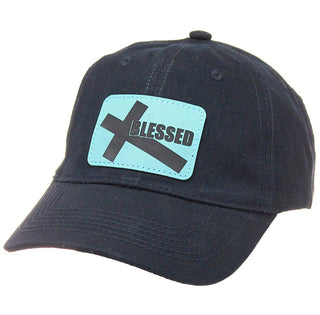 Blessed Cross Christian Faith Black Baseball Cap Gift for Everyday Wear #M190BLK-P108-BLESSED - Black - Baseball Cap
