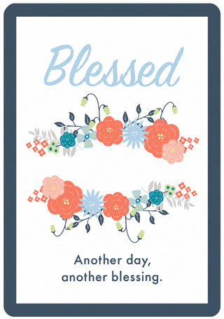 Blessed Magnetic Necklace Card #HPM-BLESSED