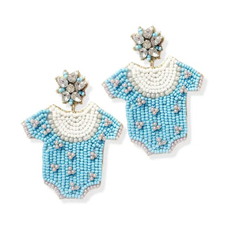 Blue Oh Baby Earrings #VLJE6110-BLU - Dangle Earrings