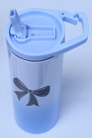 Blue Ombre’ Bow 20oz Skinny Tumbler with 2 Lids #TSK205UW-BOW - Insulated Mug/Tumbler