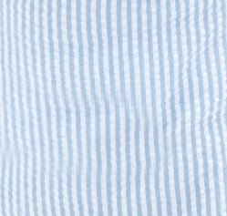 Blue Seersucker Bucket