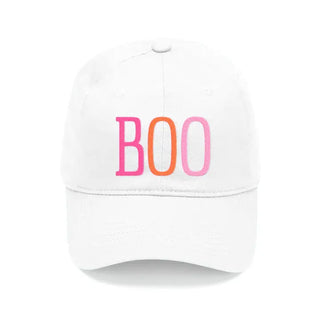 Boo Embroidered Halloween Hat Cute Ghost Baseball Cap for Women #M190VL-WHT-MLTBOO - Baseball Cap - Women’s