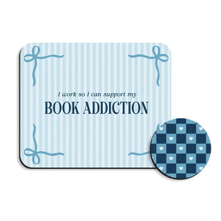 Book Addiction Desk Set #SDESK-BA-CHK - Desk Set