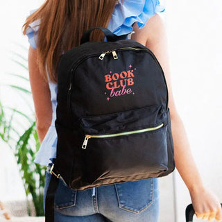 Book Club Babe Charlie Backpack Reader School Travel Water Resistant Bag #M364VL-BCBABE - Backpack - Women’s