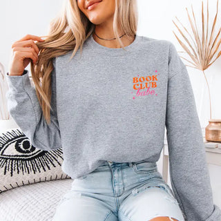 Book Club Babe Embroidered Sweatshirt - Sweatshirt - Women’s