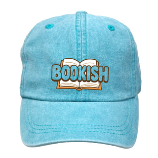 Bookish Embroidered Baseball Cap for Proud American Readers and Book Lovers #M190VL-BOOKISH - Aqua - Baseball Cap