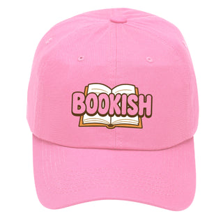 Bookish Embroidered Baseball Cap for Proud American Readers and Book Lovers #M190VL-BOOKISH - Light Pink - Baseball Cap