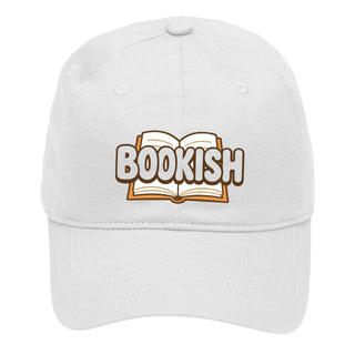 Bookish Embroidered Baseball Cap for Proud American Readers and Book Lovers #M190VL-BOOKISH - White - Baseball Cap
