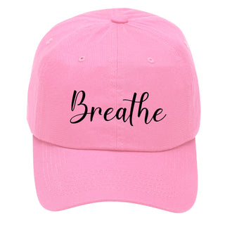 Breathe Inspirational Baseball Cap #M190VL-BREATHE - Light Pink - Baseball Cap - Women’s