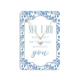 Bridesmaid Keepsake Necklace Card #VLJC-1415-BMAID - Pendant/Charm Necklace