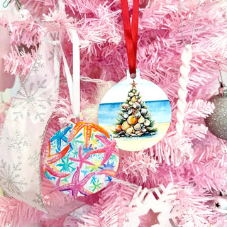 Bright Starfish Ornament - 3 pc Set #SO-RD3-BRTSTAR - Ornament