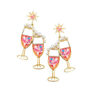 Bubble Trouble Earrings #VLJE2646-PK - Dangle Earrings