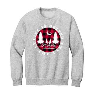 Buffalo Check Lake Life Is Better Sweatshirt Cozy Cabin Pullover #HPSW-ASH-BCHBET - Ash / Small - Graphic Sweatshirt