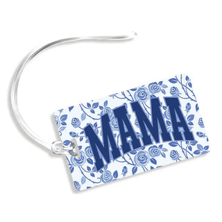 Blue Floral Mama Bag Tag #SLT5655-BFLMAMA