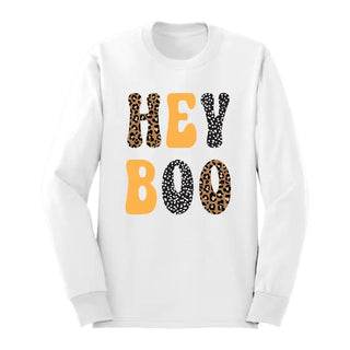 Leopard Hey Boo Long Sleeve Shirt