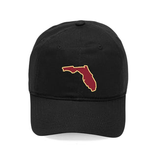 Two-Toned Florida State Black Cap #M190VL-BLK-GARFL