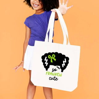 So Franken Cute Girl Small Canvas Tote #HPT2515-FRNKG