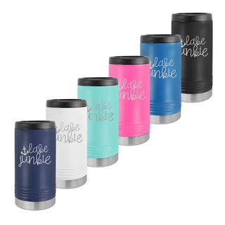 Lake Junkie Slim Can Beverage Holder #TWBH-LAKEJUNK-BLK