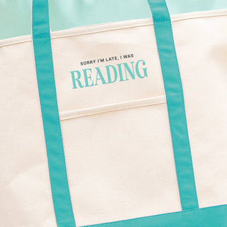 Sorry, I Was Reading Everyday Tote #M733VL-MINT-SORRY