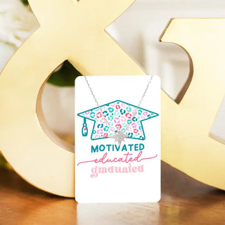 Motivated, Educated, Graduated Keepsake Card #VLJC-1315SV-MEG