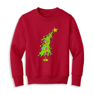 Grinchy Tree Kid's Sweatshirt #HPSW-KDBLKMED-KDGTREE