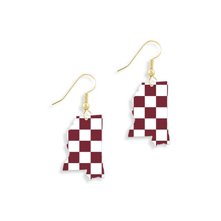 Mississippi State Earrings #ACE-300GD-MS-GARWCHK