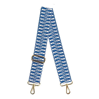 Royal Blue Textured Crossbody Strap #MNA109VL-RBLWHT