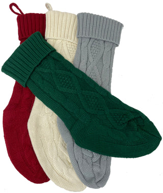 Cable Knit Stocking #M911 - Holiday Stocking