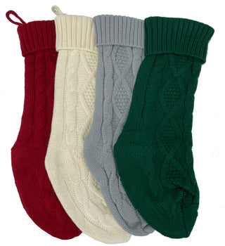 Cable Knit Stocking #M911 - Holiday Stocking