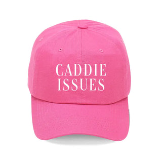 Caddie Issues Golf Hat Funny Embroidered Golf Cap for Men Women #M190VL-BLK-CI - Hot Pink - Baseball Cap - Women’s