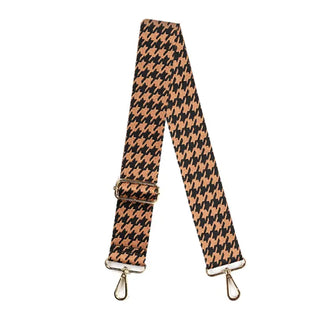 Camel & Black Houndstooth Crossbody Strap #MNA109VL-CBHOUNDS - Bag Strap - Women’s