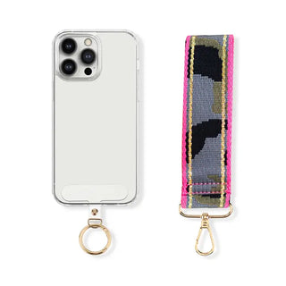 Camo Hot Pink on the Go Phone Wristlet #CPACK-CAMOHTPK - Phonecase Strap