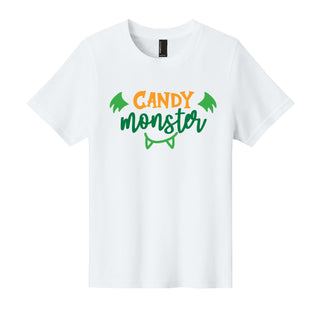 Candy Monster Kids Halloween T Shirt Cute Spooky Tee for Boys Girls #TSY54-CDYMON - Shirt - Kids