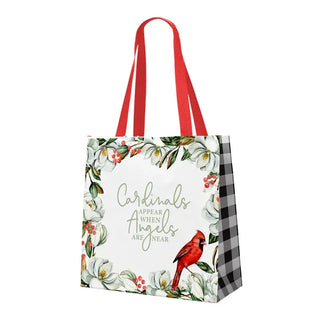 Cardinal Angels Are Near Gift Tote Sympathy Memorial Canvas Bag #M592VL-ANG - Gift Bag
