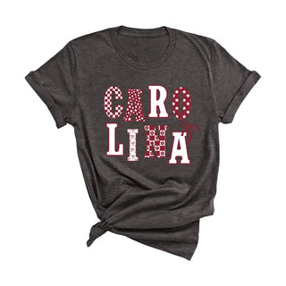 Carolina T Shirt Southern State Pride Graphic Unisex Tee #HPTS-SC24 - Light Grey / Large - T-Shirt (Graphic) - Women’s