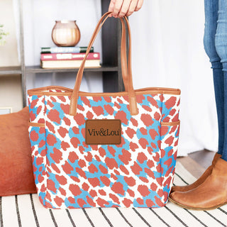 Catherine Hayden Tote Canvas Work Travel Everyday Large Shoulder Bag #M965-CAT-VLXN