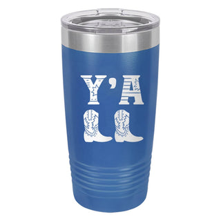 Y'all Royal Blue 20oz Tumbler #TWB20-YALL-RBL