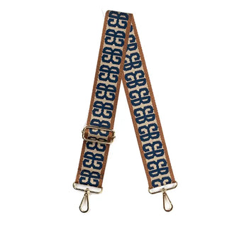 Navy & Camel Vivian Crossbody Strap #MNA109VL-NY