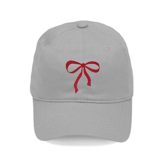 Garnet Bow Grey Heavy Cotton Cap #M192VL-GREY-BOWGAR