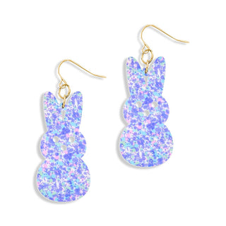Lilac Confetti Peep Earrings #ACE-300GD-PEEP-PURC