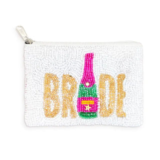 Champagne Bride Beaded Coin Purse #MNA0193VL-BRIDE - Coin Purse - Women’s