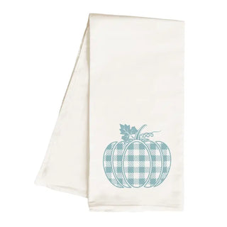 Checkered Pumpkin Hand Towel #CHKPMKHT - Tea Towel