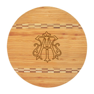 Chic Monogram Round Cutting Board