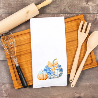 Chinoiserie Pumpkins Hand Towel #HPHT-HTCHPUM - Tea Towel