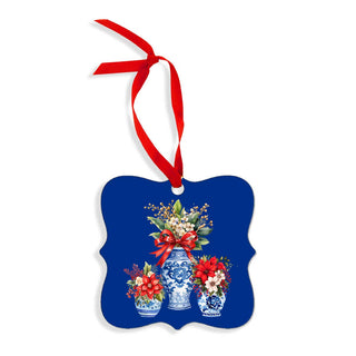 Christmas Florals Ornament - 3 pc Set #SO-FR3-CHIN - Ornament