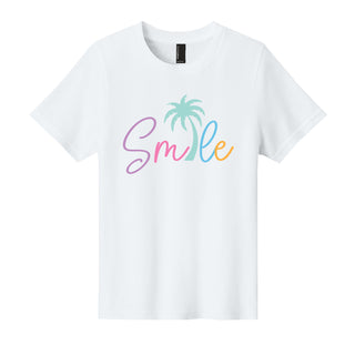 Colorful Smile with Palm Kid’s T-Shirt Graphic Tee for Boys & Girls #TSY54-SMILEPLM - Shirt - Kids