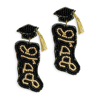 Congrats Grad Earrings #VLJE6448-GRAD - Dangle Earrings