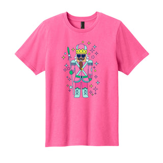 Cool Pink Nutcracker Holiday Kids T-Shirt Graphic Tee for Boys & Girls #TSY54-NUT24 - Shirt - Kids