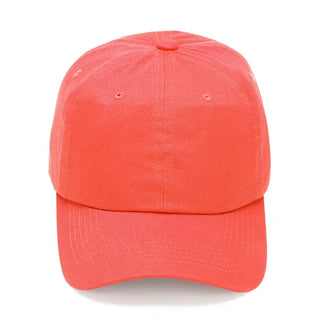 Coral Baseball Cap - Blank #M190VL-CORAL
