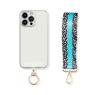 Aqua Dot on the Go Phone Wristlet